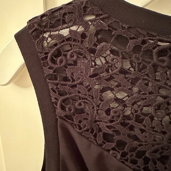 Rebecca Taylor Black top with lace size 4 - Picture 4 of 7